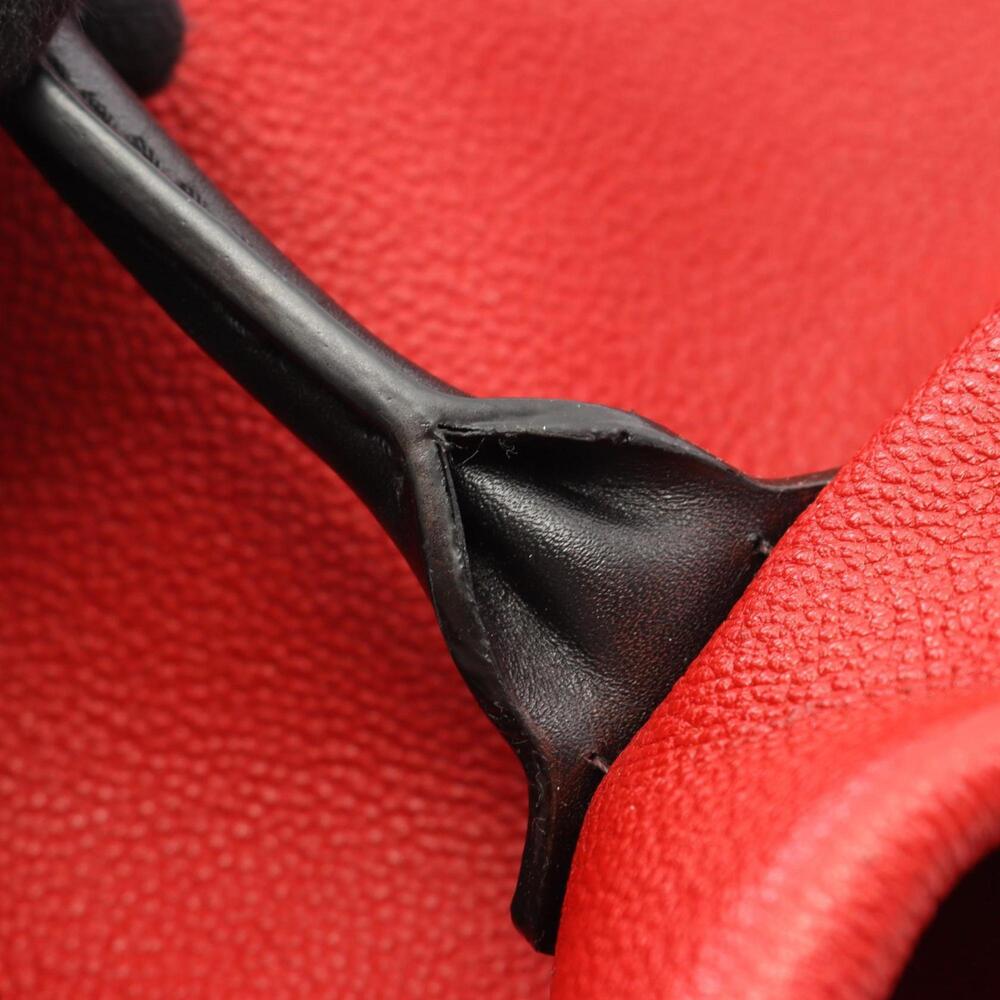 LOUIS VUITTON Authentic Black Monogram Leather Tote Bag - Picture 8 of 9